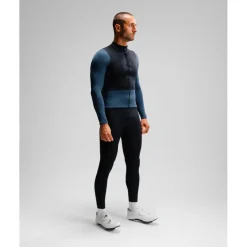 Isadore Signature Wind Block Fietsshirt met lange mouwen Heren - mood indigo