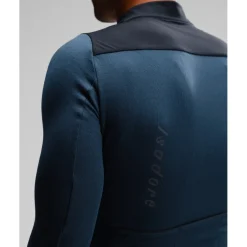 Isadore Signature Wind Block Fietsshirt met lange mouwen Heren - mood indigo