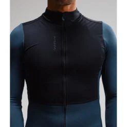 Isadore Signature Wind Block Fietsshirt met lange mouwen Heren - mood indigo