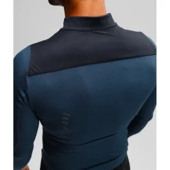 Isadore Signature Wind Block Fietsshirt met lange mouwen Heren - mood indigo