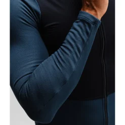 Isadore Signature Wind Block Fietsshirt met lange mouwen Heren - mood indigo