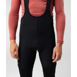 Isadore Signature Winter Polartec Fietsbroek met Bretels Heren - zwart