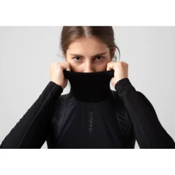 Isadore Winter Wind Block Onderhemd met lange Mouwen Dames - Zwart