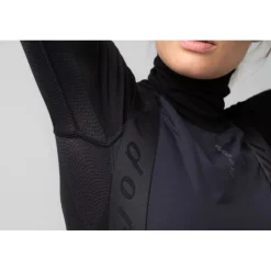 Isadore Winter Wind Block Onderhemd met lange Mouwen Dames - Zwart