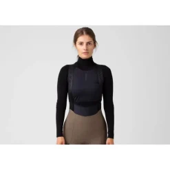 Isadore Winter Wind Block Onderhemd met lange Mouwen Dames - Zwart
