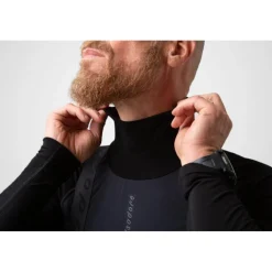 Isadore Winter Wind Block Onderhemd met lange Mouwen Heren - Zwart