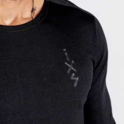 iXS Flow Merino MTB Fietsshirt met Lange Mouwen Heren - zwart