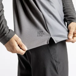 iXS Flow XTG Henley Fietsshirt met lange mouwen Heren - olive/black