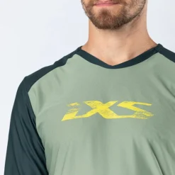 iXS Trigger Lite 1.0 MTB-Fietstrui met lange mouwen Heren - sage-duck green