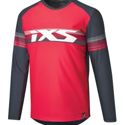 iXS Trigger Lite 1.1 MTB-Fietstrui met lange mouwen Heren - red-marine