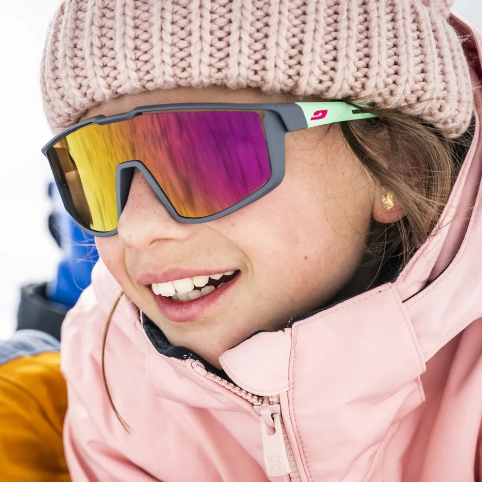 Julbo Fury S Junior Zonnebrillen - Pastel Pink / Pastel Blue - Pink Flash Spectron 3