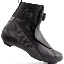 Lake CX146 Racefietsschoenen Heren - Breed - zwart/zwart reflecterend