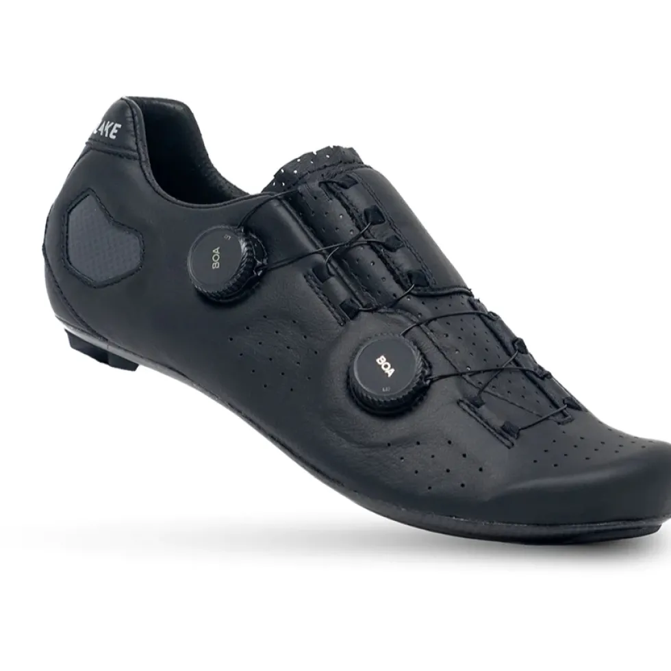 Lake CX333 Racefietsschoenen Heren - Smal - zwart/zilver