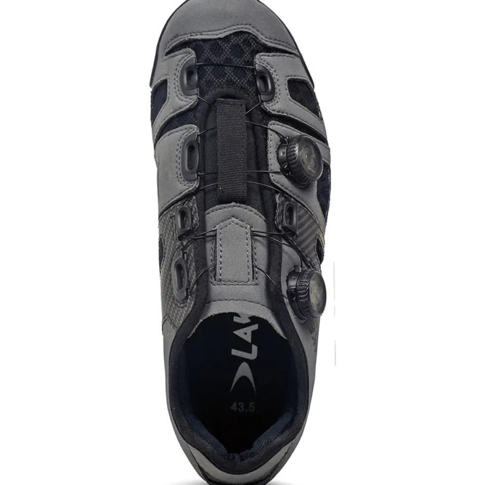Lake CX242 Racefietsschoenen Heren - Breed - mat grijs/zwart