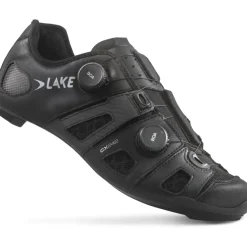 Lake CX242 Racefietsschoenen Heren - Breed - zwart/zilver