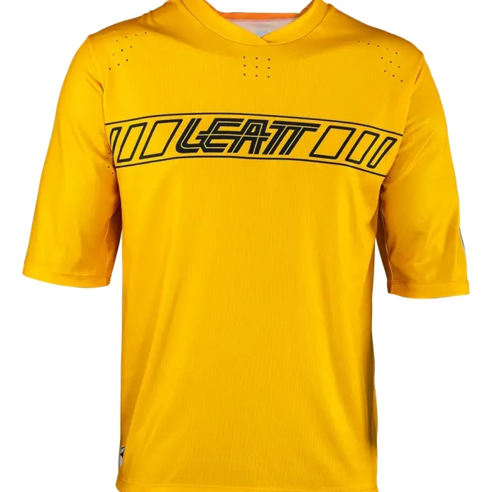 Leatt MTB Enduro 3.0 Shirt met 3/4-Mouwen Kinderen - gold