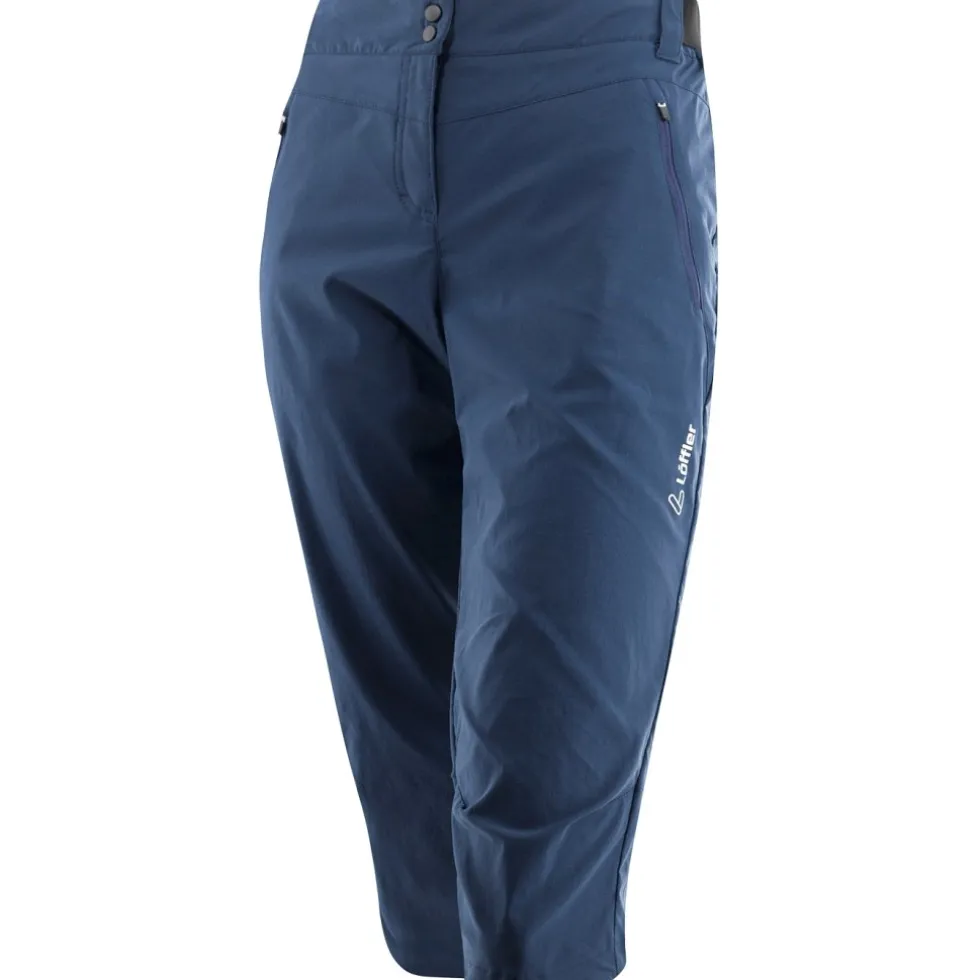 Löffler CSL 3/4 Fietsbroek Dames - donkerblauw 495