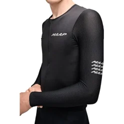 MAAP Emerge Fietsshirt met Lange Mouwen Heren - zwart