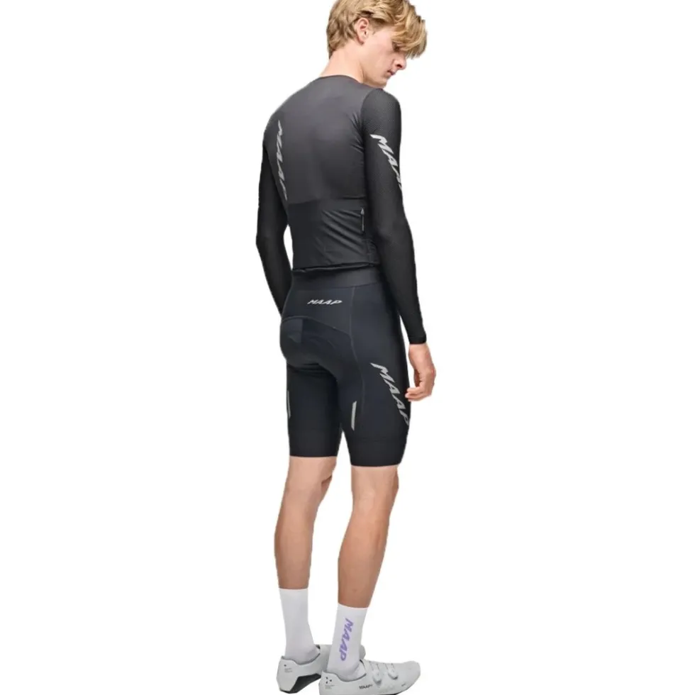 MAAP Emerge Fietsshirt met Lange Mouwen Heren - zwart