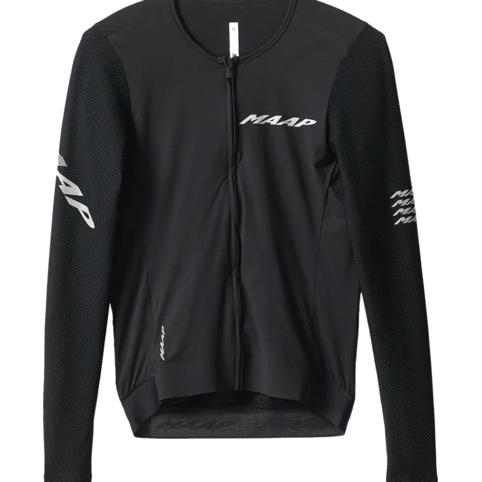 MAAP Emerge Fietsshirt met Lange Mouwen Heren - zwart