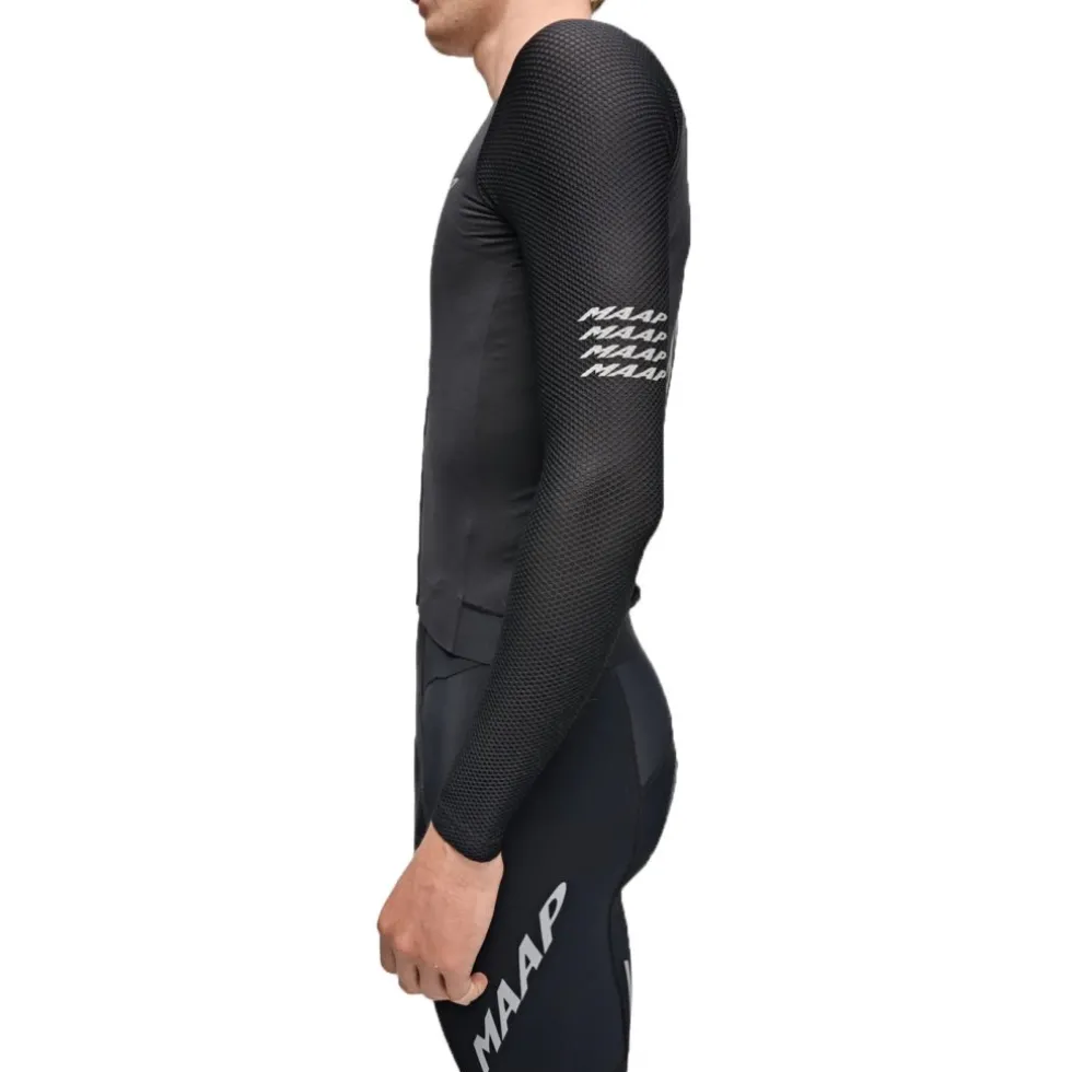 MAAP Emerge Fietsshirt met Lange Mouwen Heren - zwart
