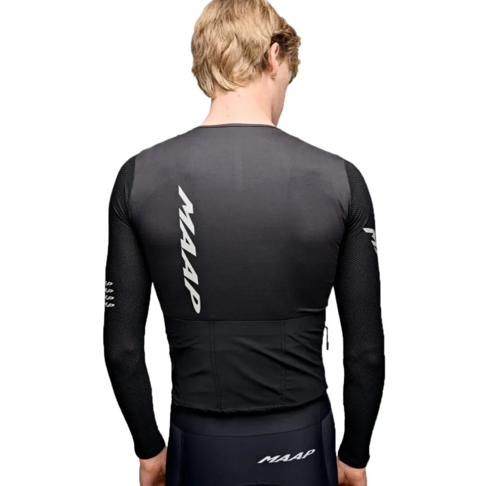 MAAP Emerge Fietsshirt met Lange Mouwen Heren - zwart
