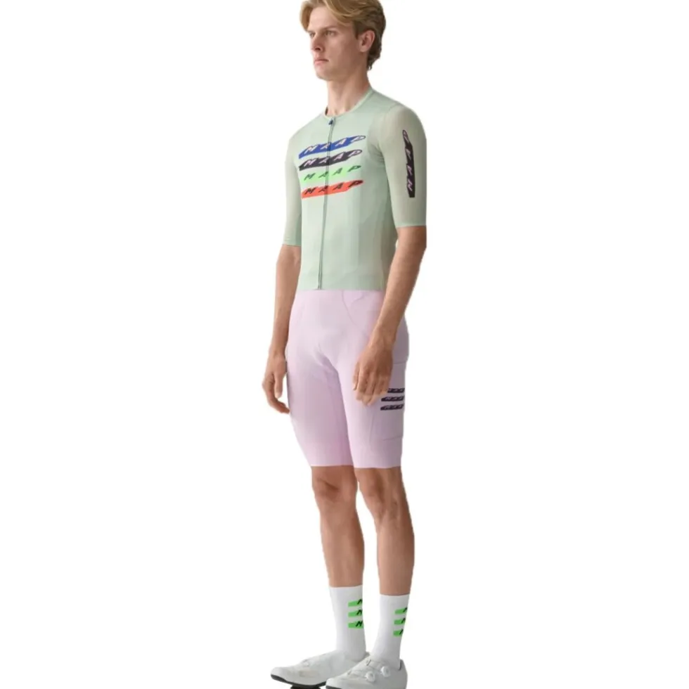 MAAP Evade X Team Evo Cargo Fietsshort met Bretels Heren - cherry blossom