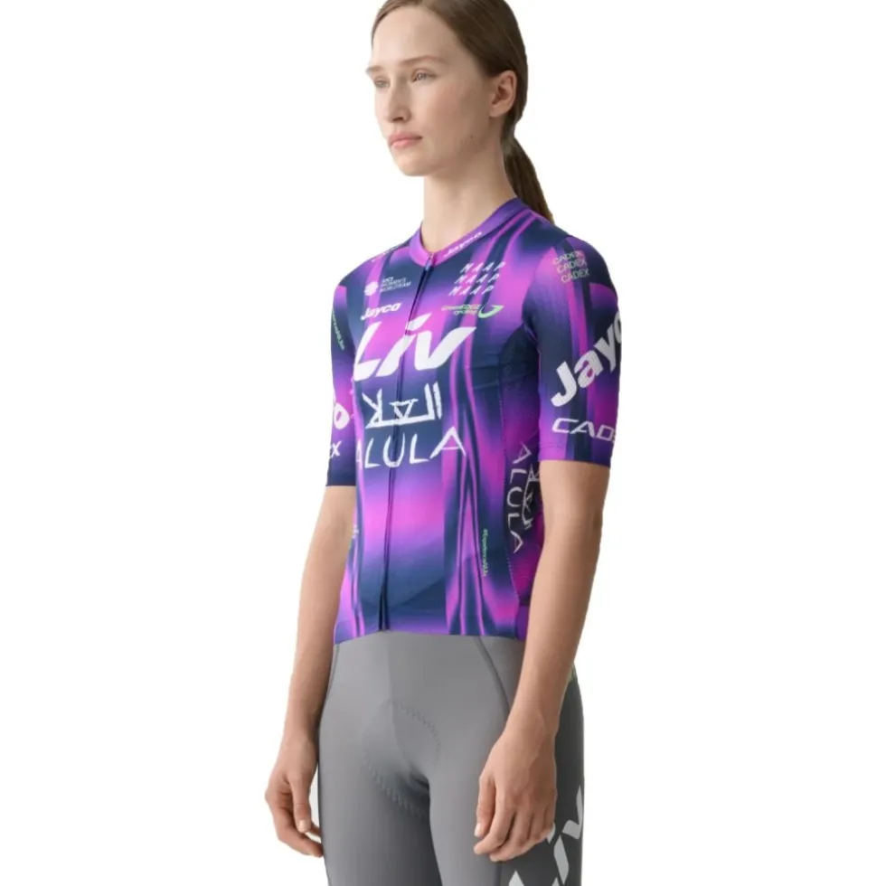 MAAP GreenEDGE Pro Air Fietsshirt met Korte Mouwen Dames - aurora/midnight