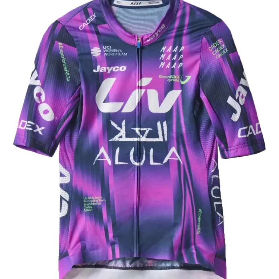 MAAP GreenEDGE Pro Air Fietsshirt met Korte Mouwen Dames - aurora/midnight