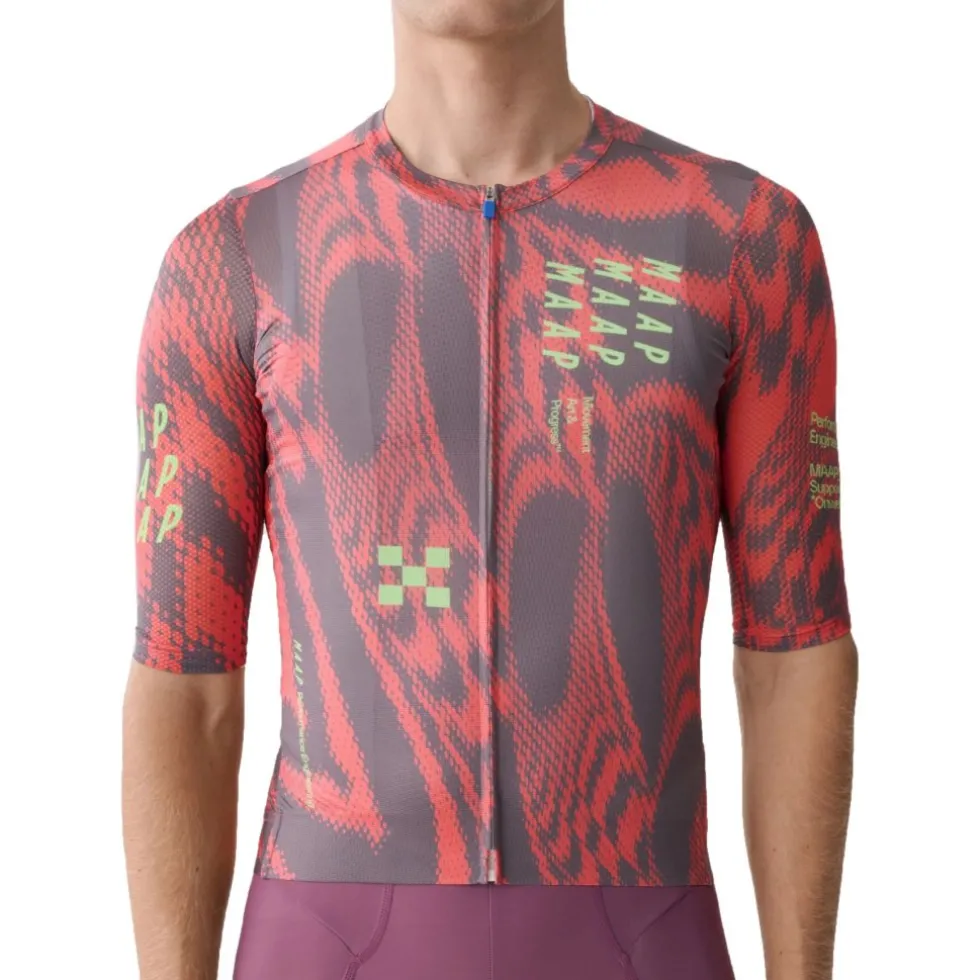 MAAP Privateer P.O Pro Air 3.0 Paige Onweller Fietsshirt met Korte Mouwen Heren - pale henna