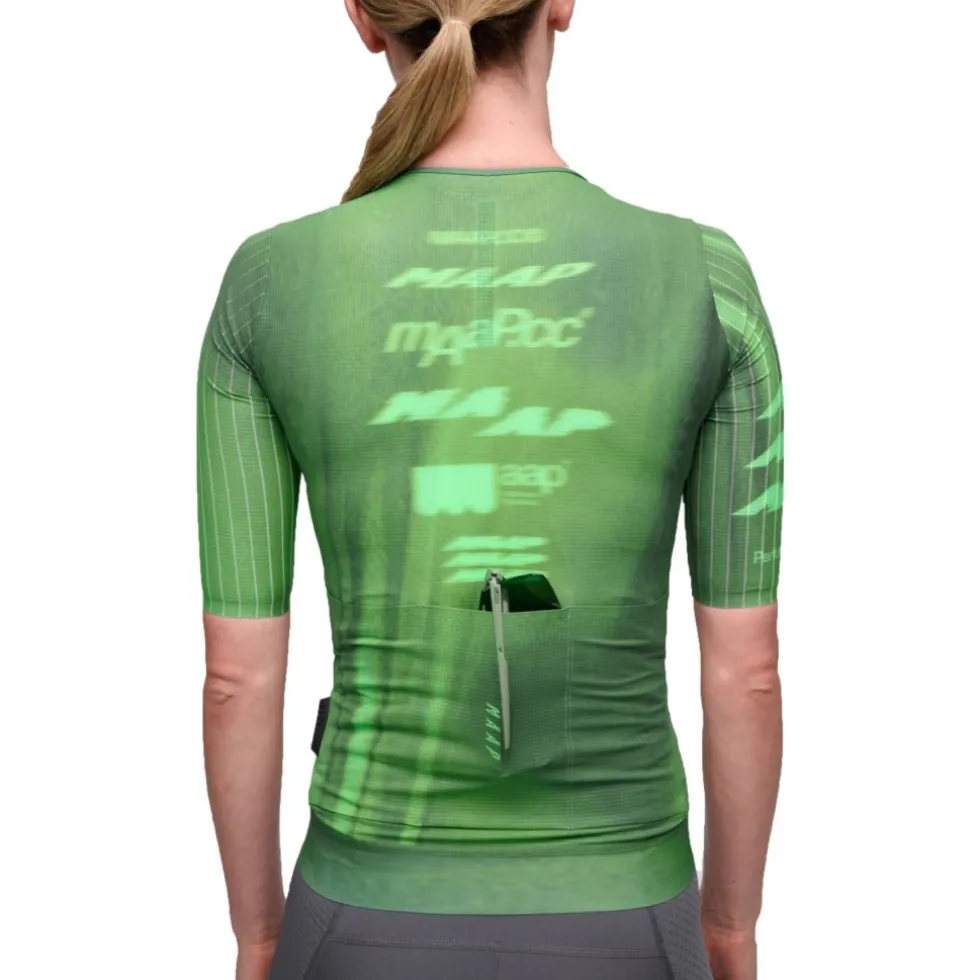 MAAP Pro Aero Fietsshirt met Korte Mouwen Dames - neptune green