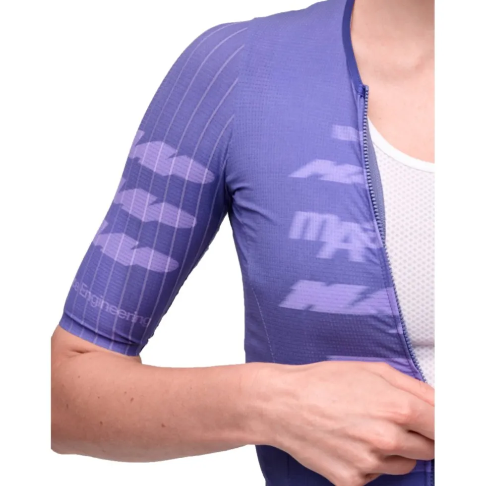 MAAP Pro Aero Fietsshirt met Korte Mouwen Dames - cosmic purple
