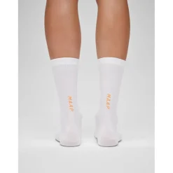 MAAP Team Sokken lang - white/faded fluoro orange