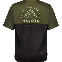 Maloja BarettiM. All Mountain 1/2 Trail Fietsshirt met Korte Mouwen Heren - alpine woods multi 1107
