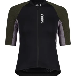 Maloja CapanneM. Roadbike Fietsshirt met Korte Mouwen Dames - deep black multi 8862