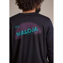 Maloja GwingerM. Freeride-shirt met lange mouwen voor heren - deep black 8833