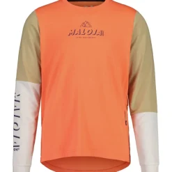 Maloja HaunoldM. Enduro Shirt met Lange Mouwen Heren - strawberry multi 1171