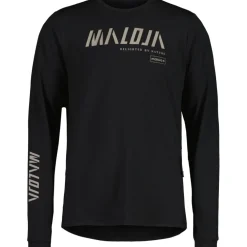Maloja HaunoldM. Enduro Shirt met Lange Mouwen Heren - deep black 8833