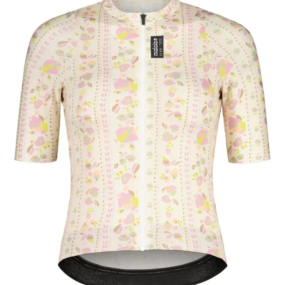 Maloja SokostiM. Roadbike Fietsshirt met Korte Mouwen Dames - shaded white rivulet 1158