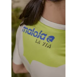 Maloja SokostiM. Roadbike Fietsshirt met Korte Mouwen Dames - deep black rivulet 1119