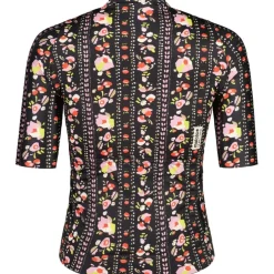 Maloja SokostiM. Roadbike Fietsshirt met Korte Mouwen Dames - deep black rivulet 1119
