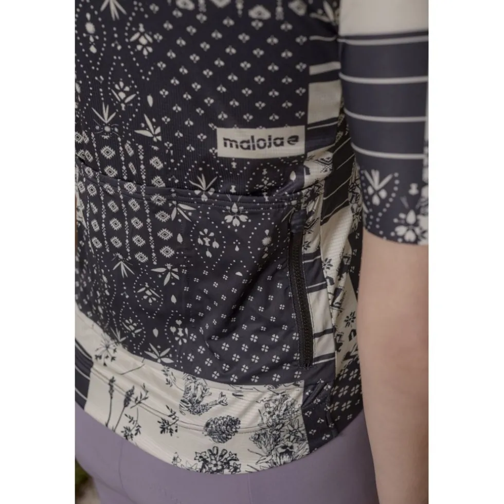 Maloja SokostiM. Roadbike Fietsshirt met Korte Mouwen Dames - smoky purple anniversary 1159