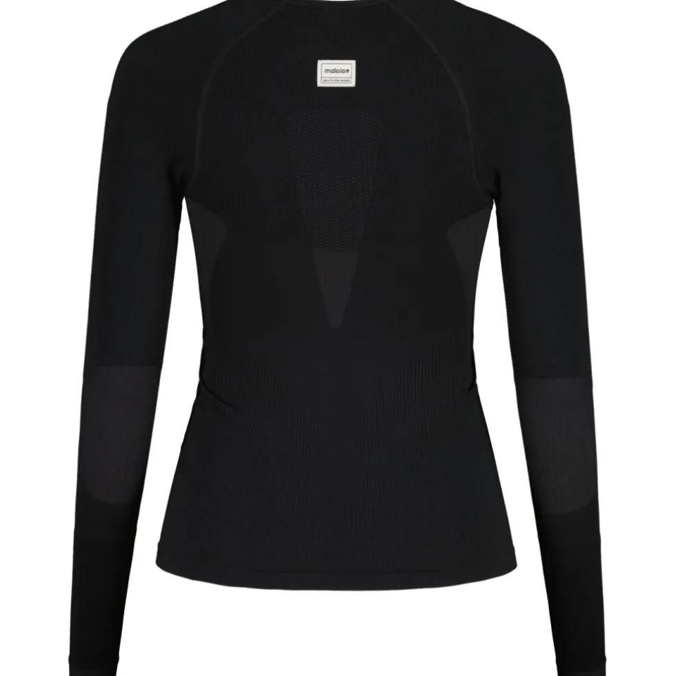 Maloja TampaM. NOS Hemd met Lange Mouwen Dames - deep black 8833