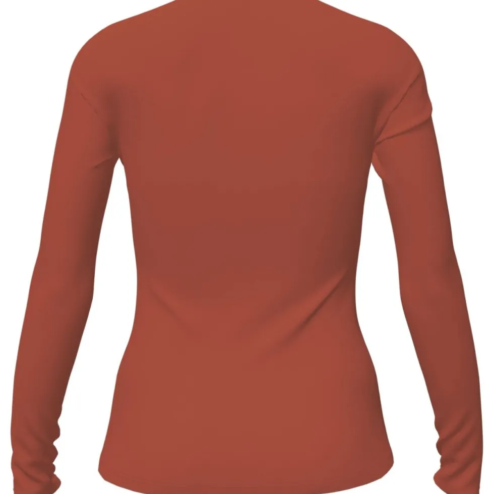 7mesh Ashlu Merino Hemd met Lange Mouwen Dames - Clay
