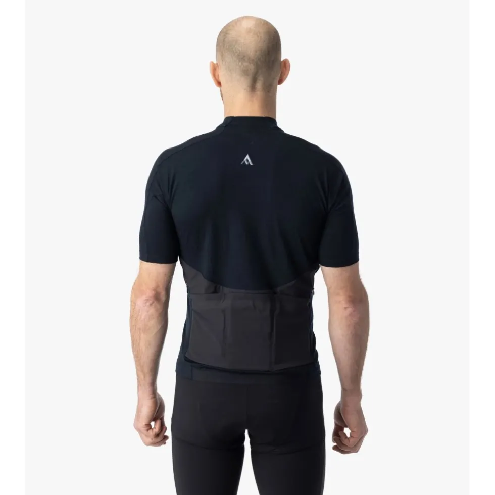 7mesh Ashlu Merino Shirt met Korte Mouwen Heren - Zwart