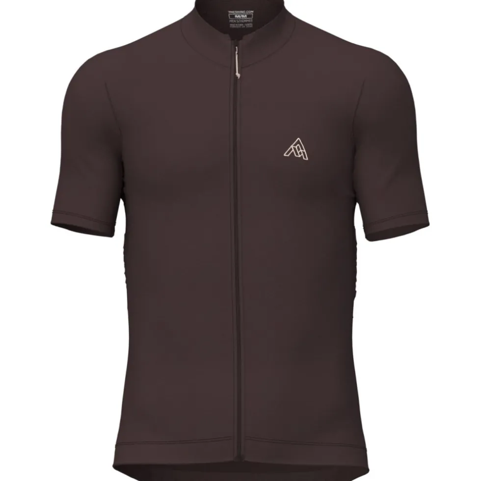 7mesh Ashlu Merino Shirt met Korte Mouwen Heren - Dark Chocolate