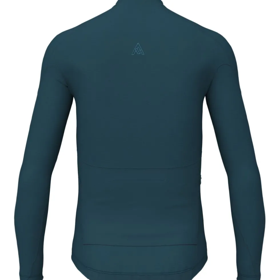 7mesh Ashlu Merino Shirt met lange mouwen voor heren - Deep Sea