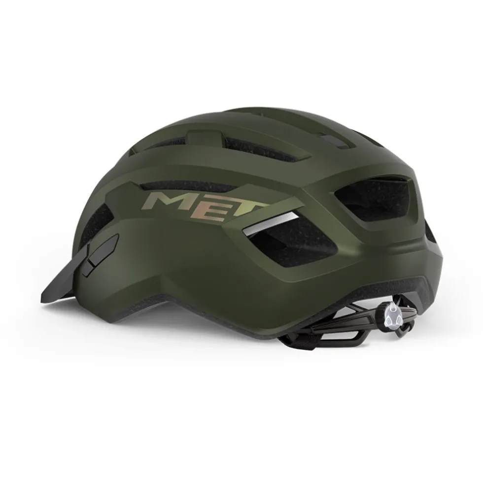 MET Allroad Helmet - olive iridescent matt
