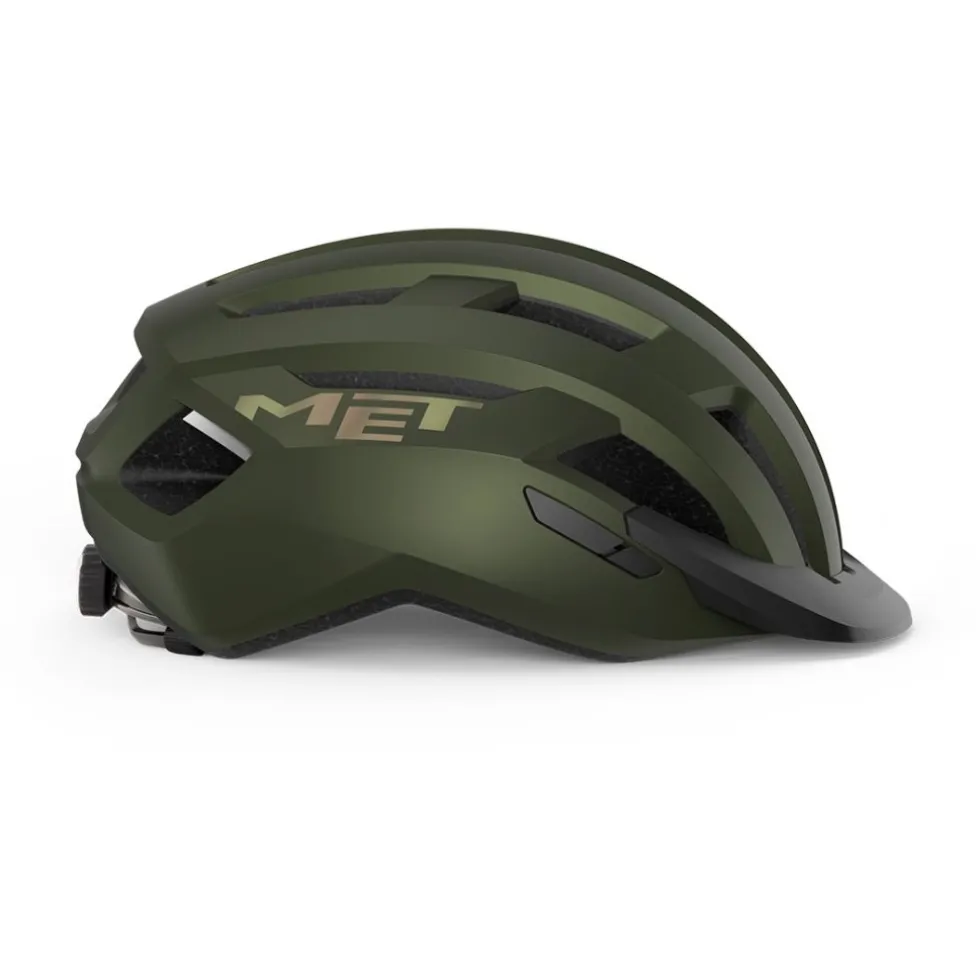 MET Allroad Helmet - olive iridescent matt