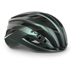 MET Trenta 3K Carbon Fietshelm - Hyper Teal/Glossy